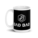Taza blanca brillante BadBad