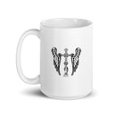 DND White glossy mug