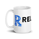 Relevant Law White glossy mug