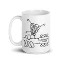 Taza blanca brillante de Woolstock