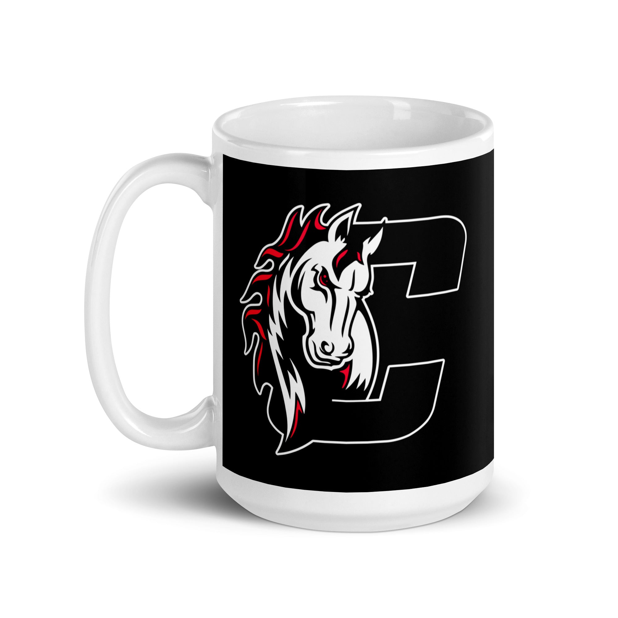 CS White glossy mug