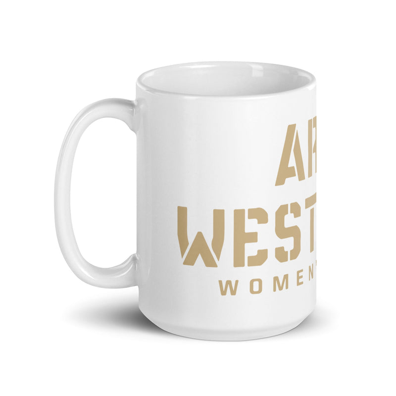 WAR White glossy mug