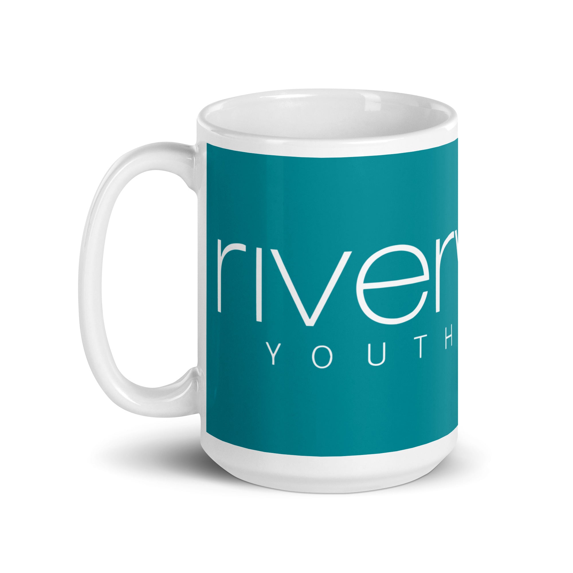 RYB White glossy mug