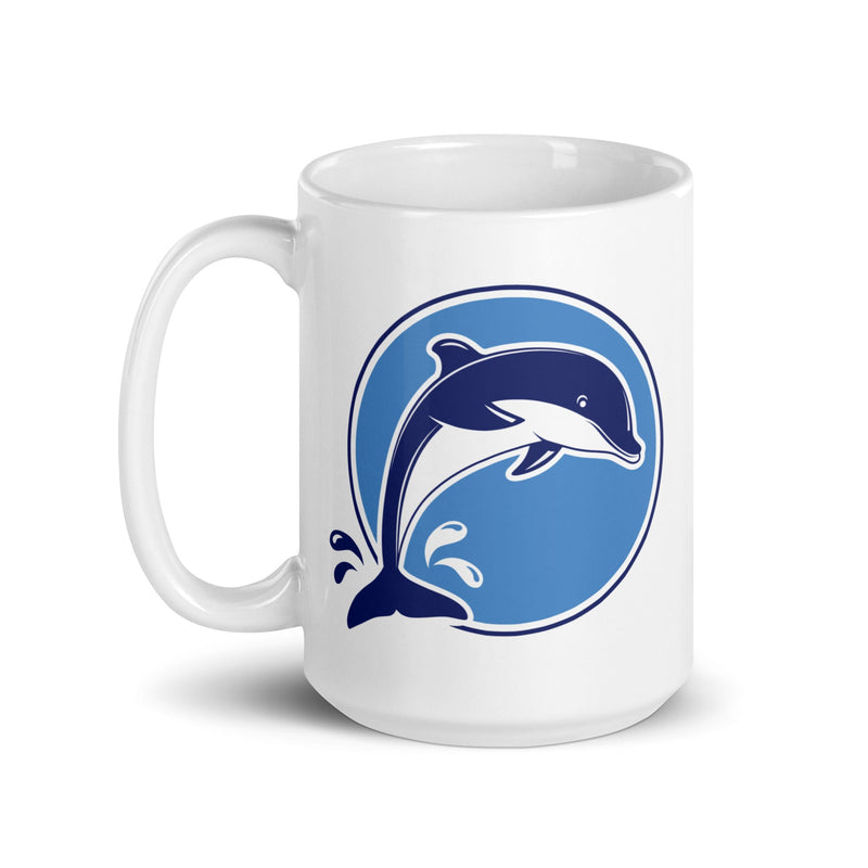 FE White glossy mug