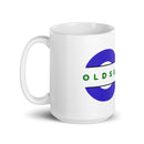 Taza blanca brillante OLD SKOOL