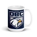 Taza DBC blanca brillante