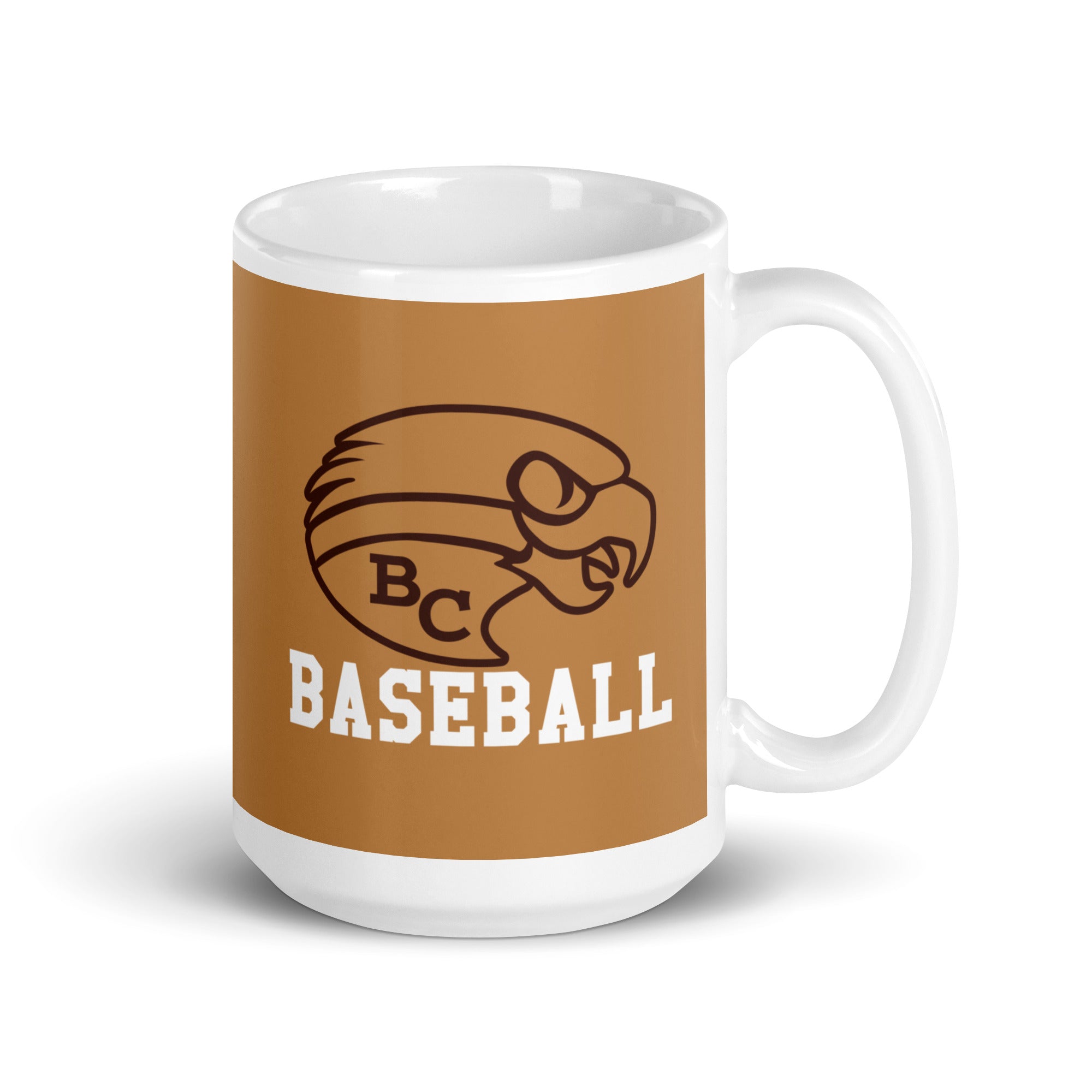 Taza blanca brillante Beca Baseball