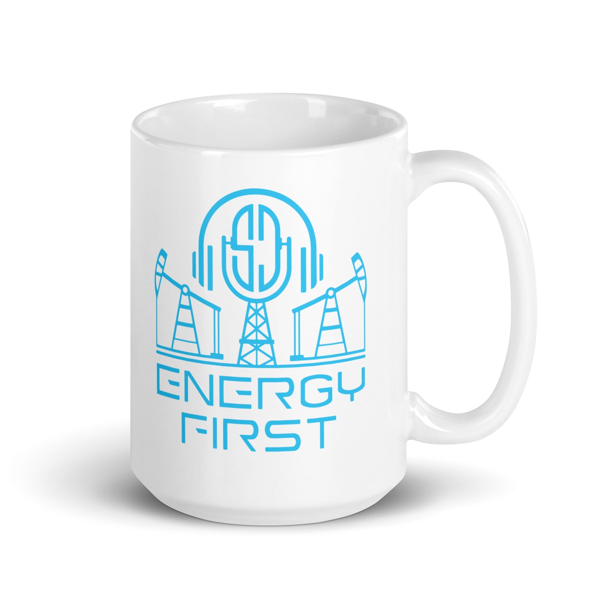 EF White glossy mug