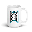 BEA White glossy mug