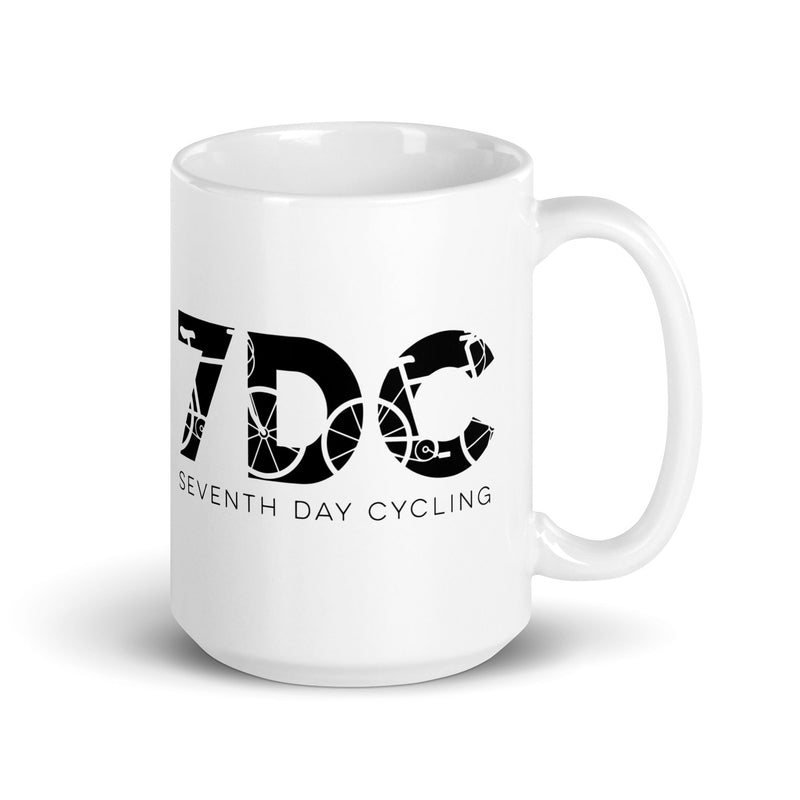 White glossy mug