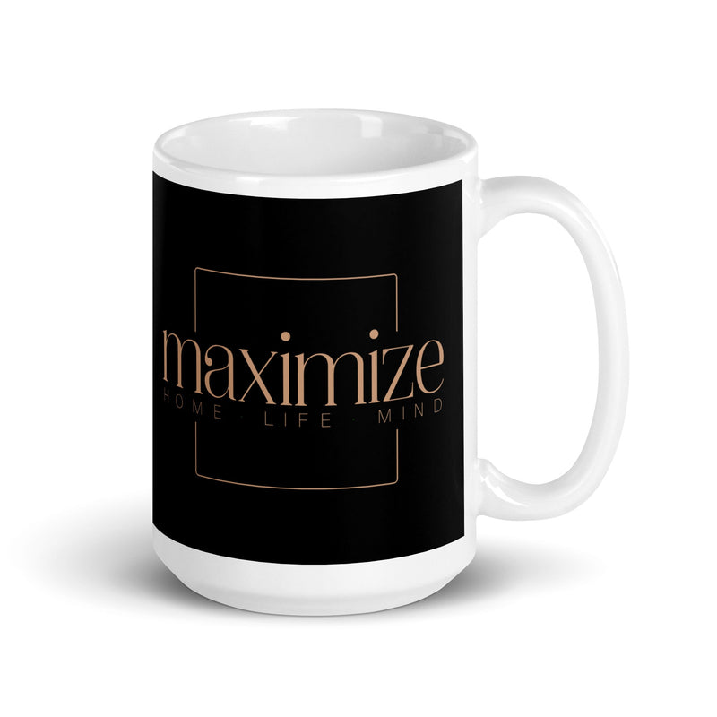 Maximize White glossy mug