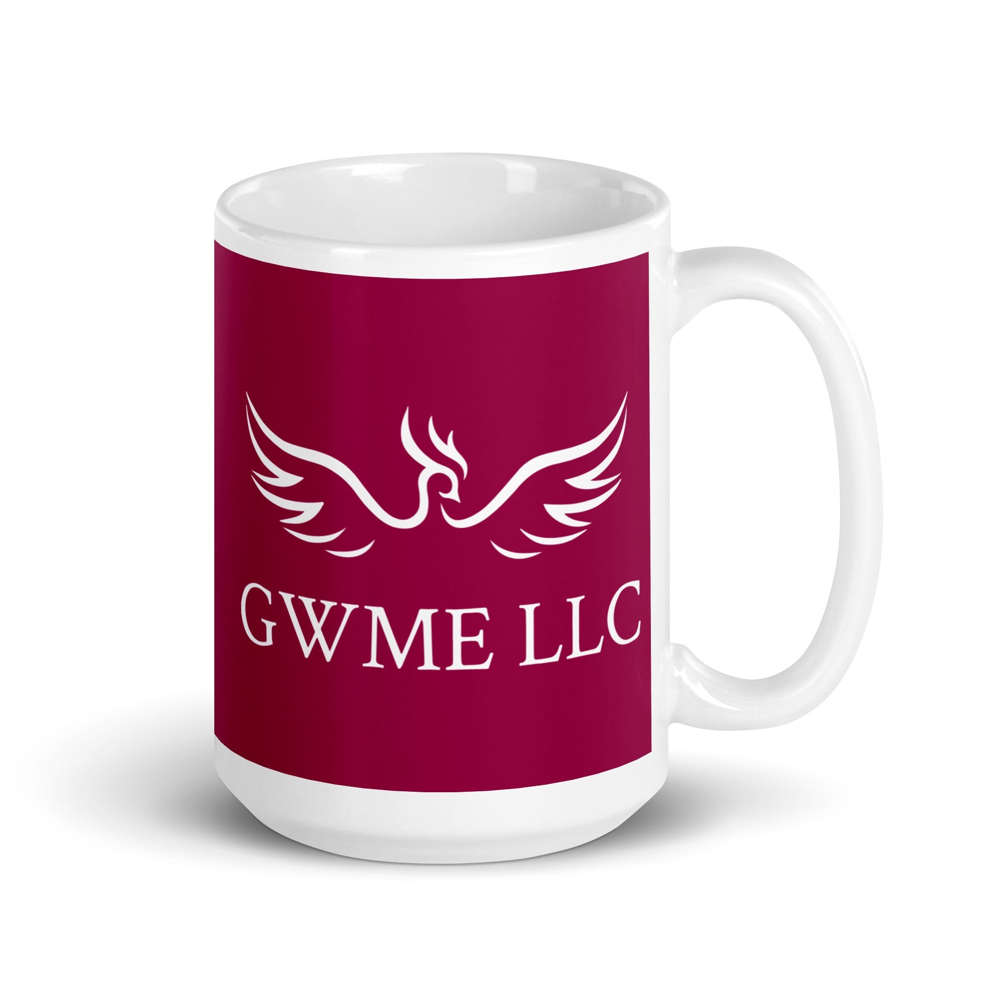 GWME White glossy mug