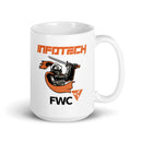 Taza blanca brillante LOGO