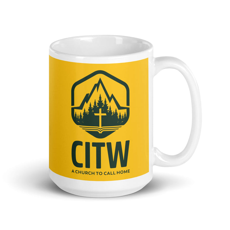 Taza blanca brillante CIW