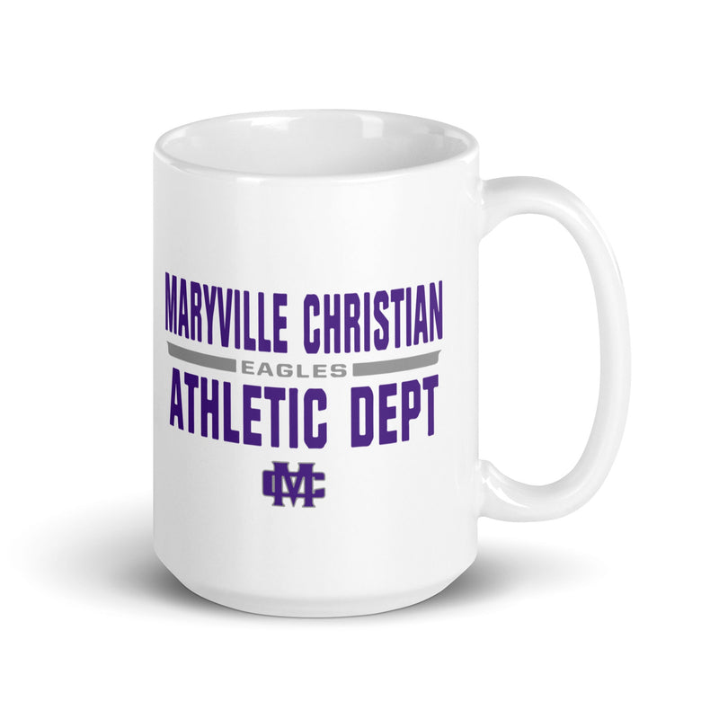 MSC White glossy mug (Athletics Dept.)