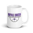 Taza blanca brillante MSC (Baloncesto masculino)