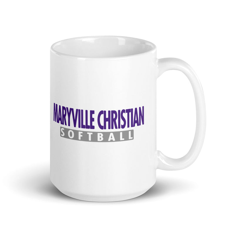 MSC White glossy mug (Softball)