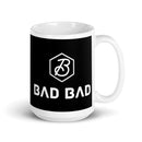 Taza blanca brillante BadBad