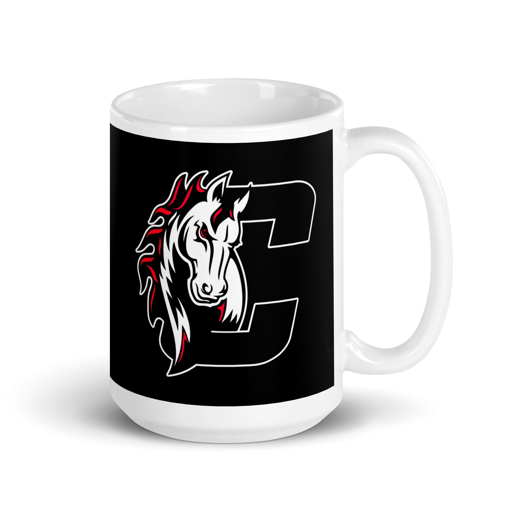 CS White glossy mug