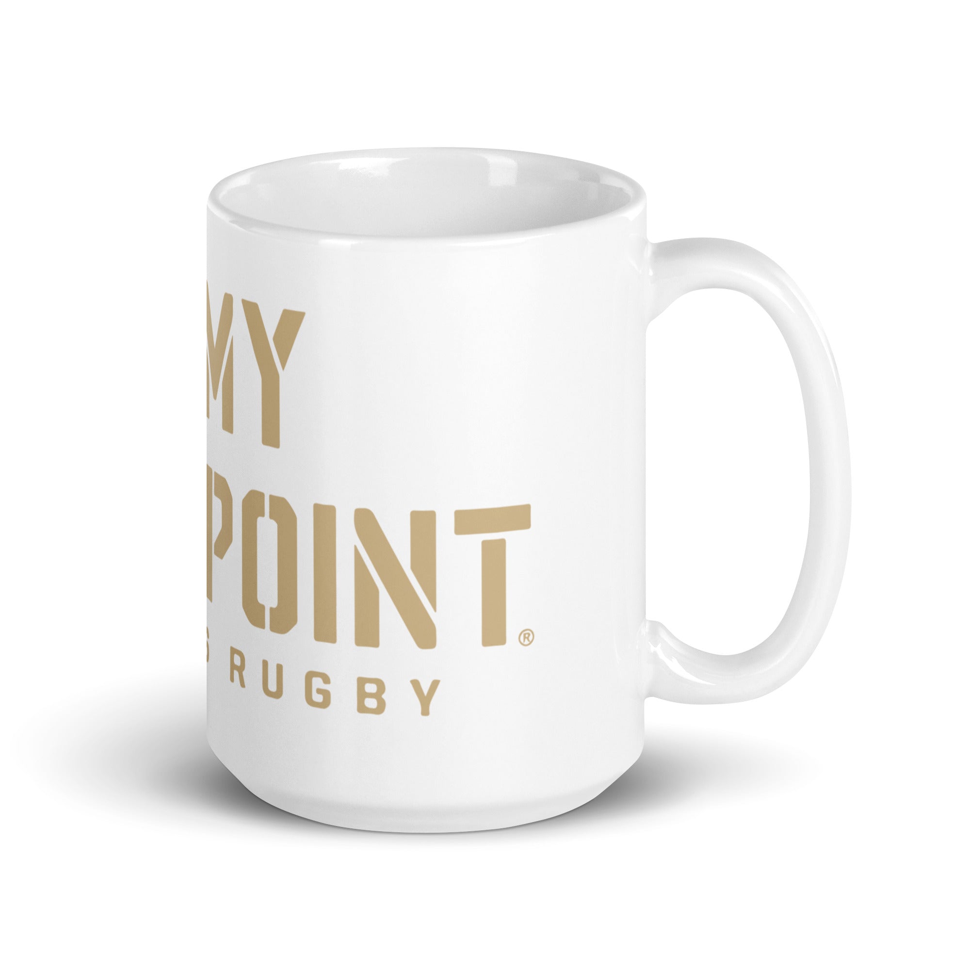 WAR White glossy mug