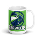 BUFFALO BRAWLERS White glossy mug