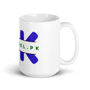 Taza blanca brillante OLD SKOOL