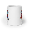 RCB White glossy mug