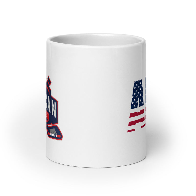 Taza brillante del proyecto American Hockey