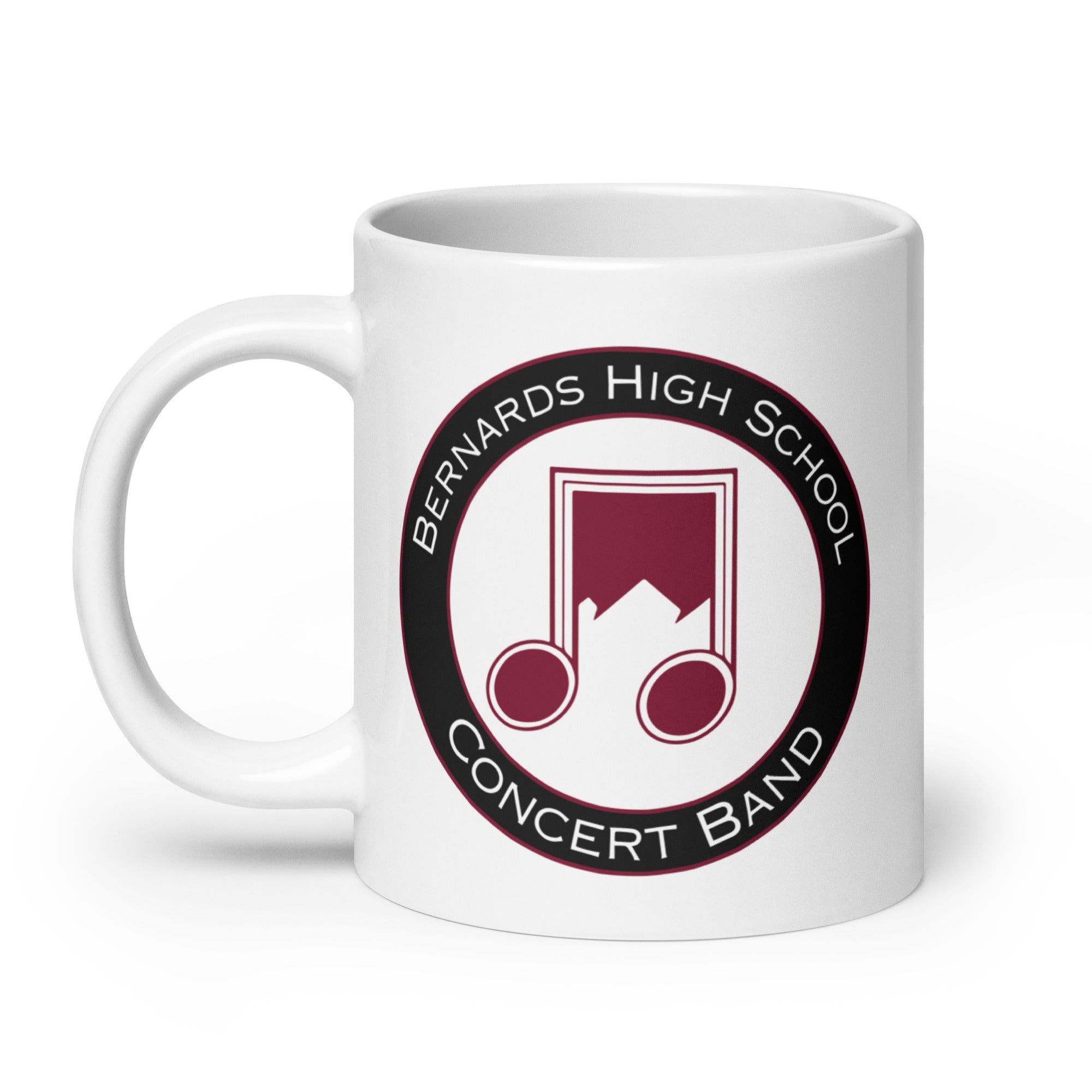 BHS Band White glossy mug