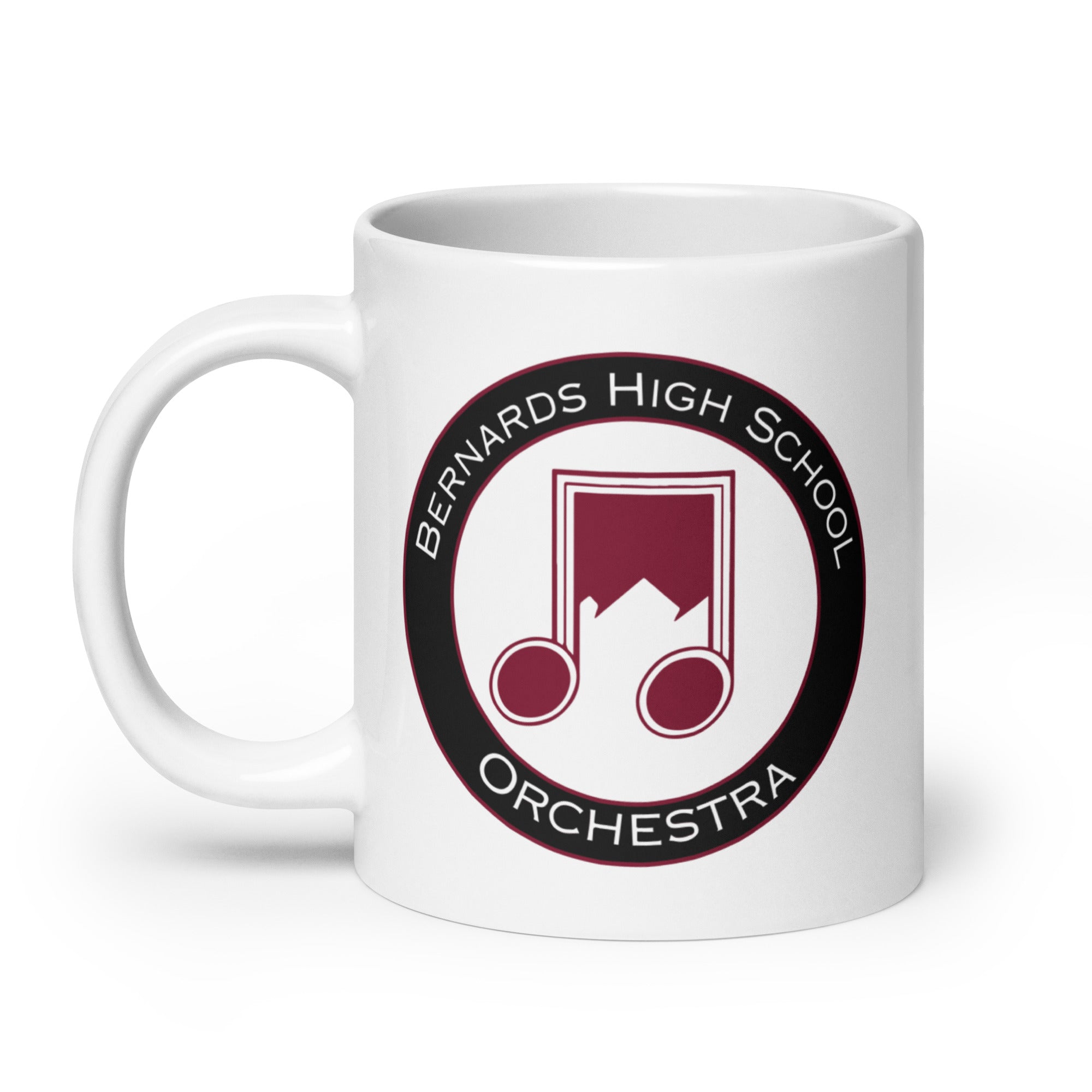 BHS Band Orchestra White glossy mug