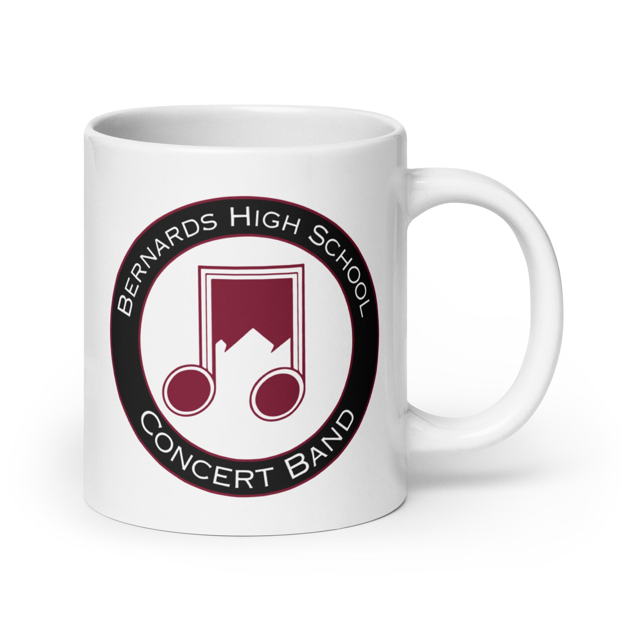 BHS Band White glossy mug