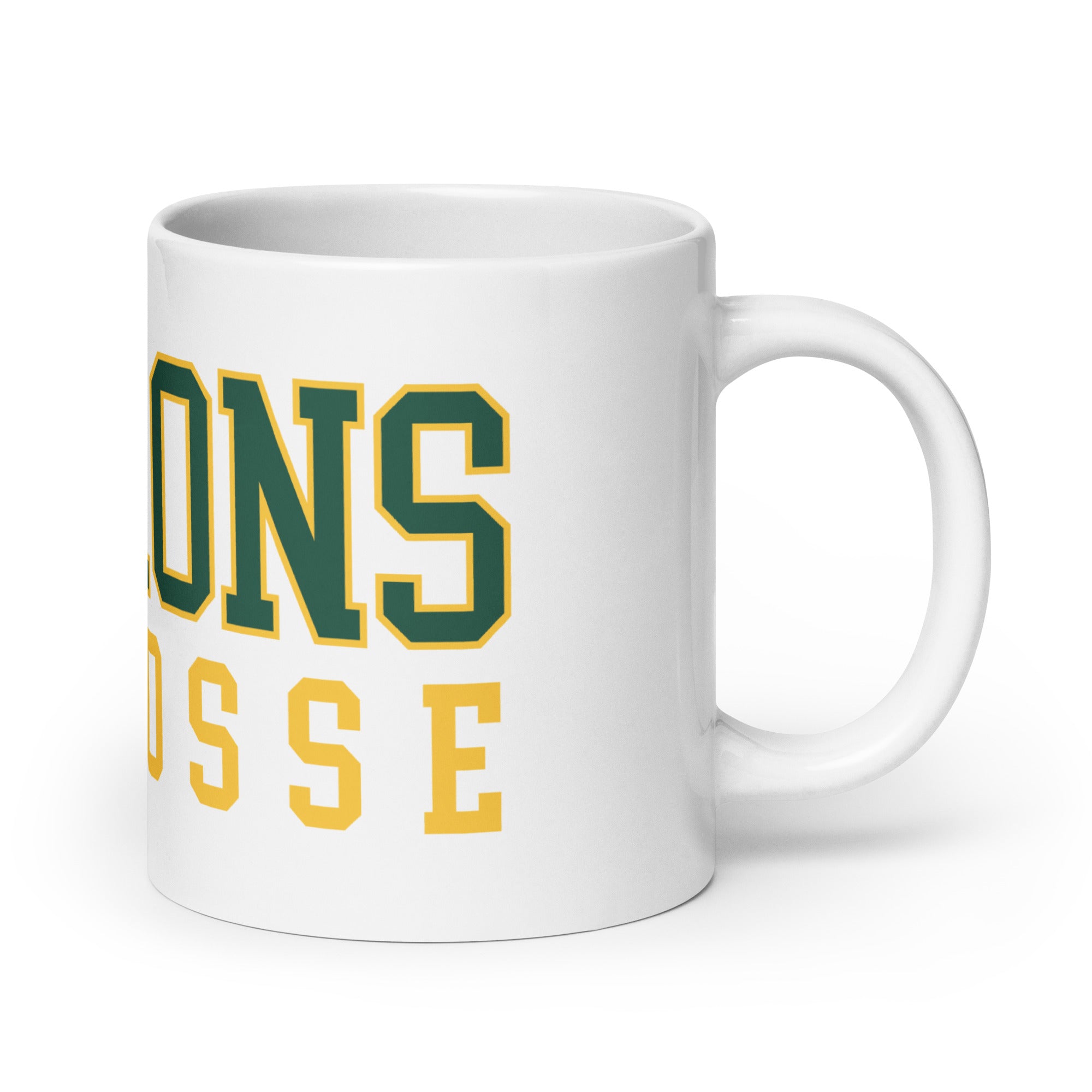 JLL White glossy mug