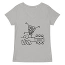 Camiseta ajustada con cuello en V para mujer de Woolstock