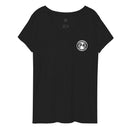 Camiseta de mujer con cuello en V reciclada p4