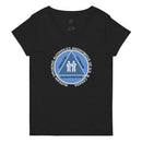 Camiseta de mujer RS ​​con cuello en V y tejido reciclado