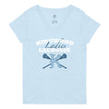 Camiseta de cuello en V reciclada para mujer KL