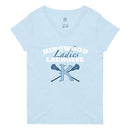 Camiseta de cuello en V reciclada para mujer KL