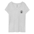 Camiseta de mujer con cuello en V reciclada p4