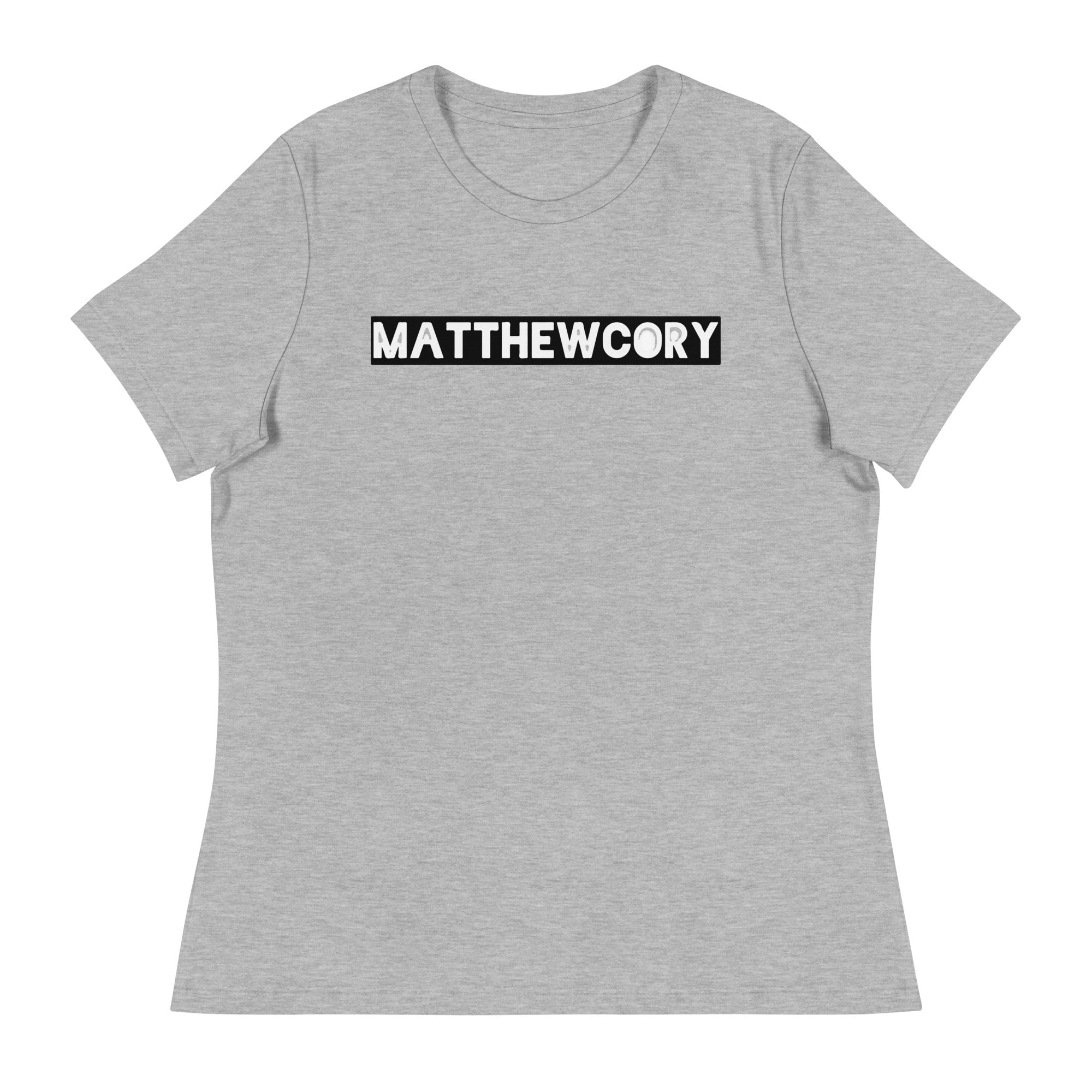 Thriving Faith Women's Relaxed T-Shirt (Matthew Cory Square text)