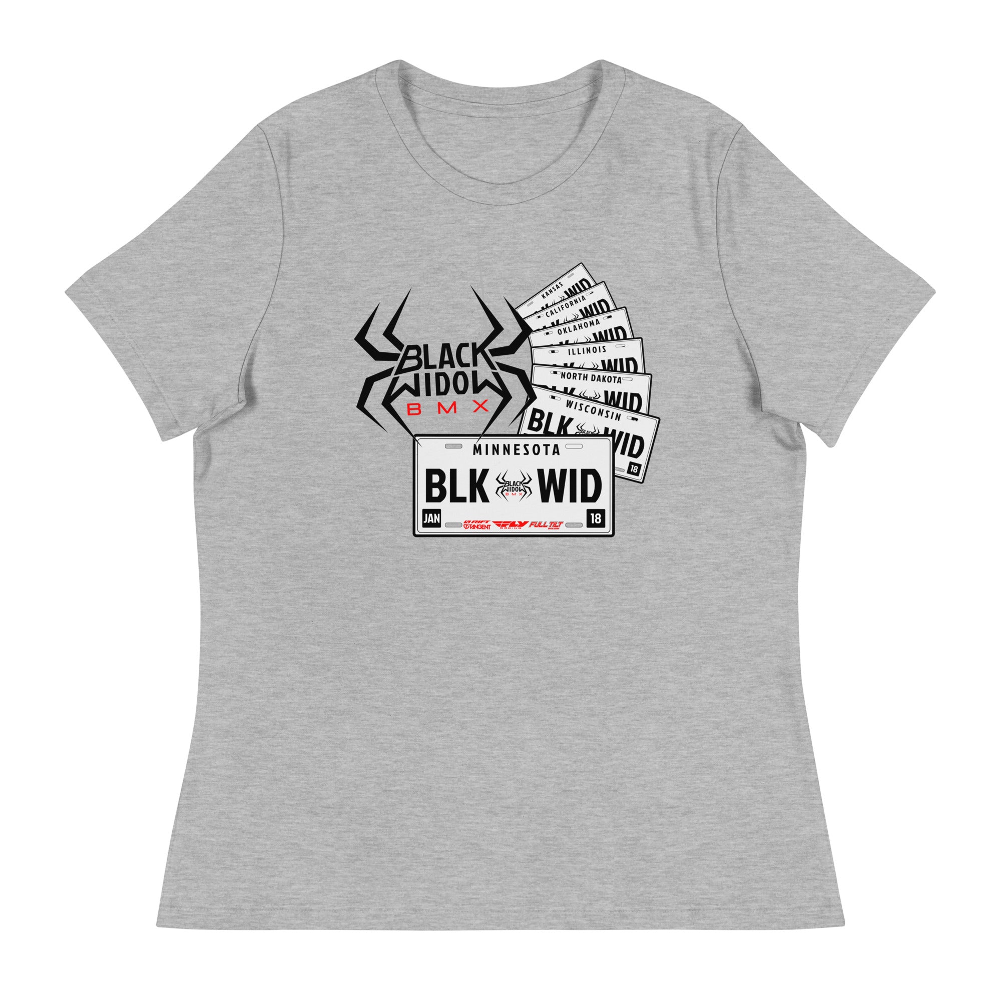 BW Women's Relaxed T-Shirt (Plates)
