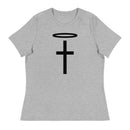 Camiseta relajada para mujer Thriving Faith (Halo y cruz)