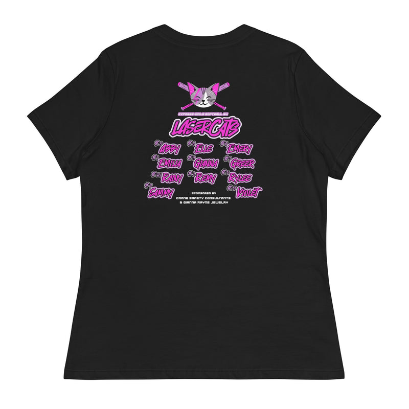 Laser Cats Women's Relaxed T-Shirt