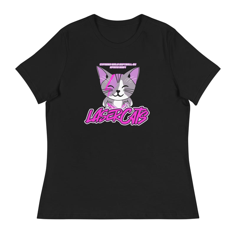 Laser Cats Women's Relaxed T-Shirt