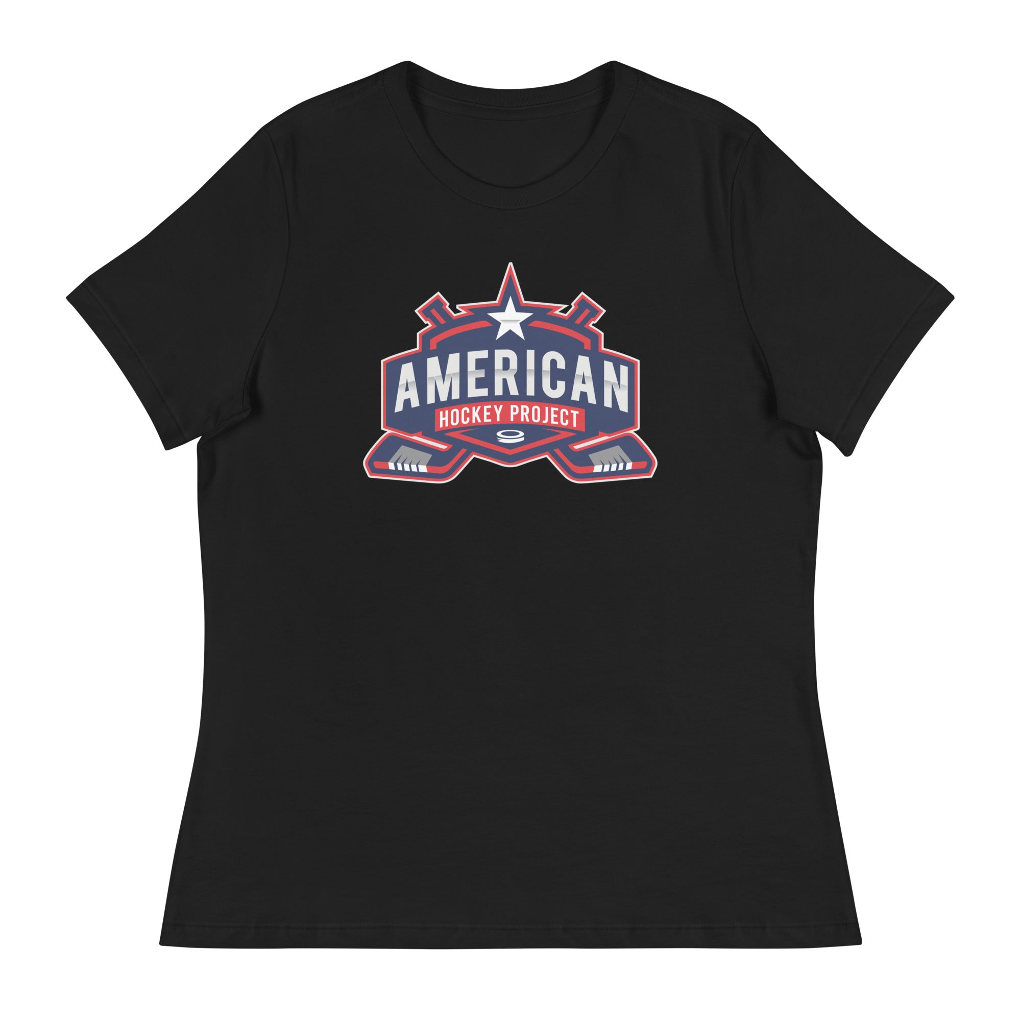 Camiseta relajada para mujer del proyecto de hockey americano