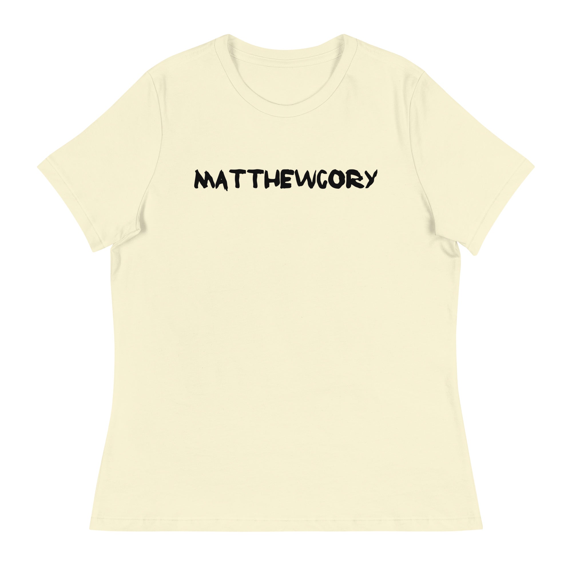Thriving Faith Women's Relaxed T-Shirt (Matthew Cory Text)
