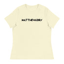 Thriving Faith Women's Relaxed T-Shirt (Matthew Cory Text)