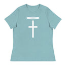 Camiseta relajada para mujer Thriving Faith (Halo y cruz)