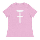 Camiseta relajada para mujer Thriving Faith (Halo y cruz)