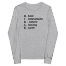 Camiseta de manga larga para jóvenes Thriving Faith (Biblia)