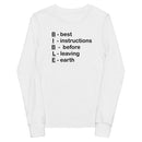 Camiseta de manga larga para jóvenes Thriving Faith (Biblia)